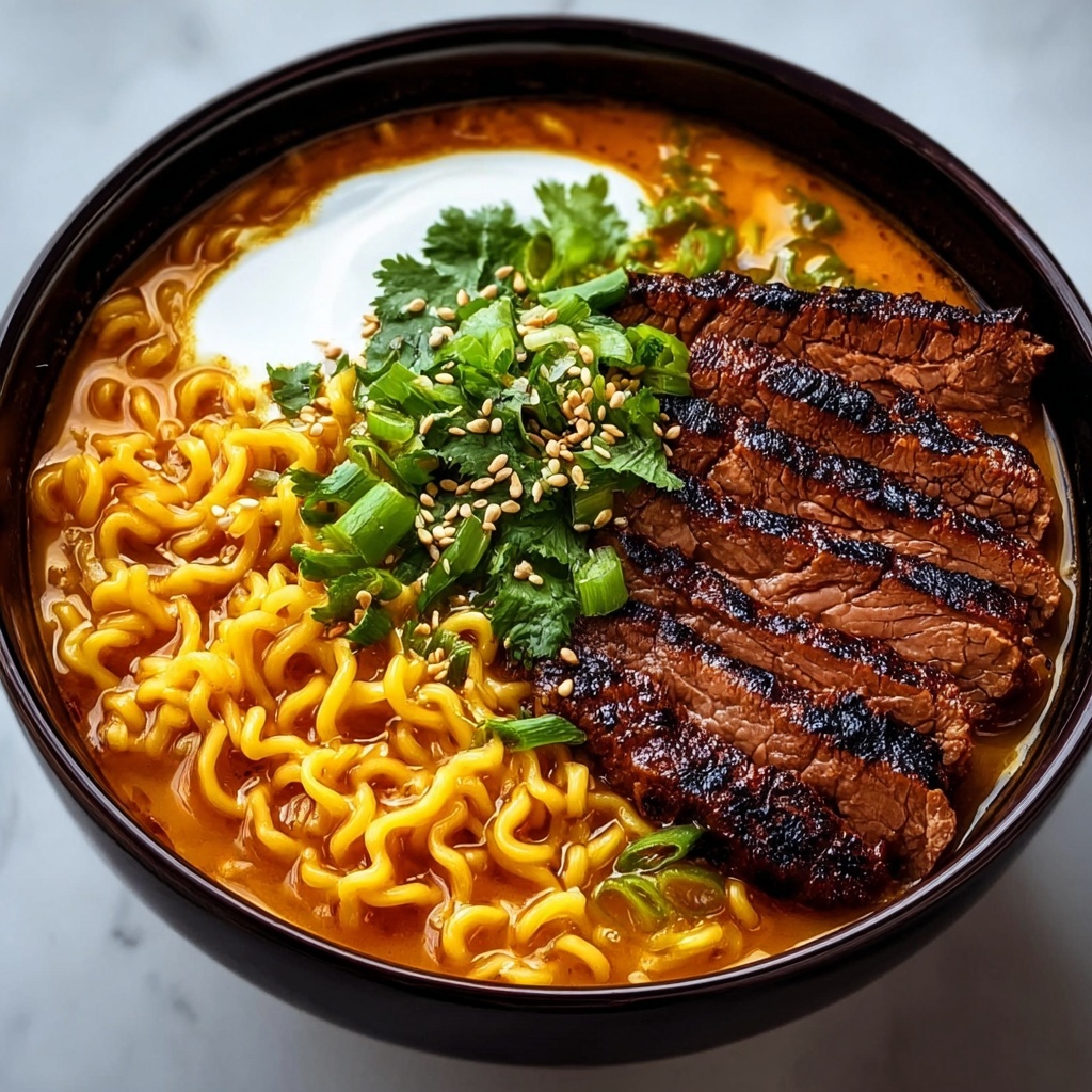 Spicy Korean Ramen Beef Recipe - Recipe Image