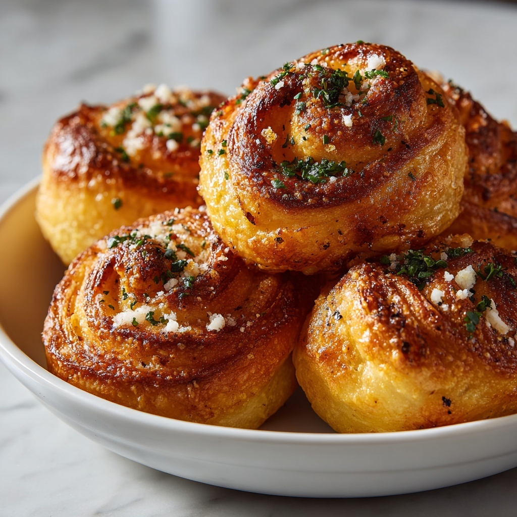 Garlic Parmesan New York Pizza Rolls Recipe - Recipe Image