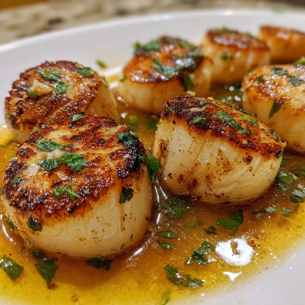 Lemon Garlic Scallops Recipe - Recipe Image