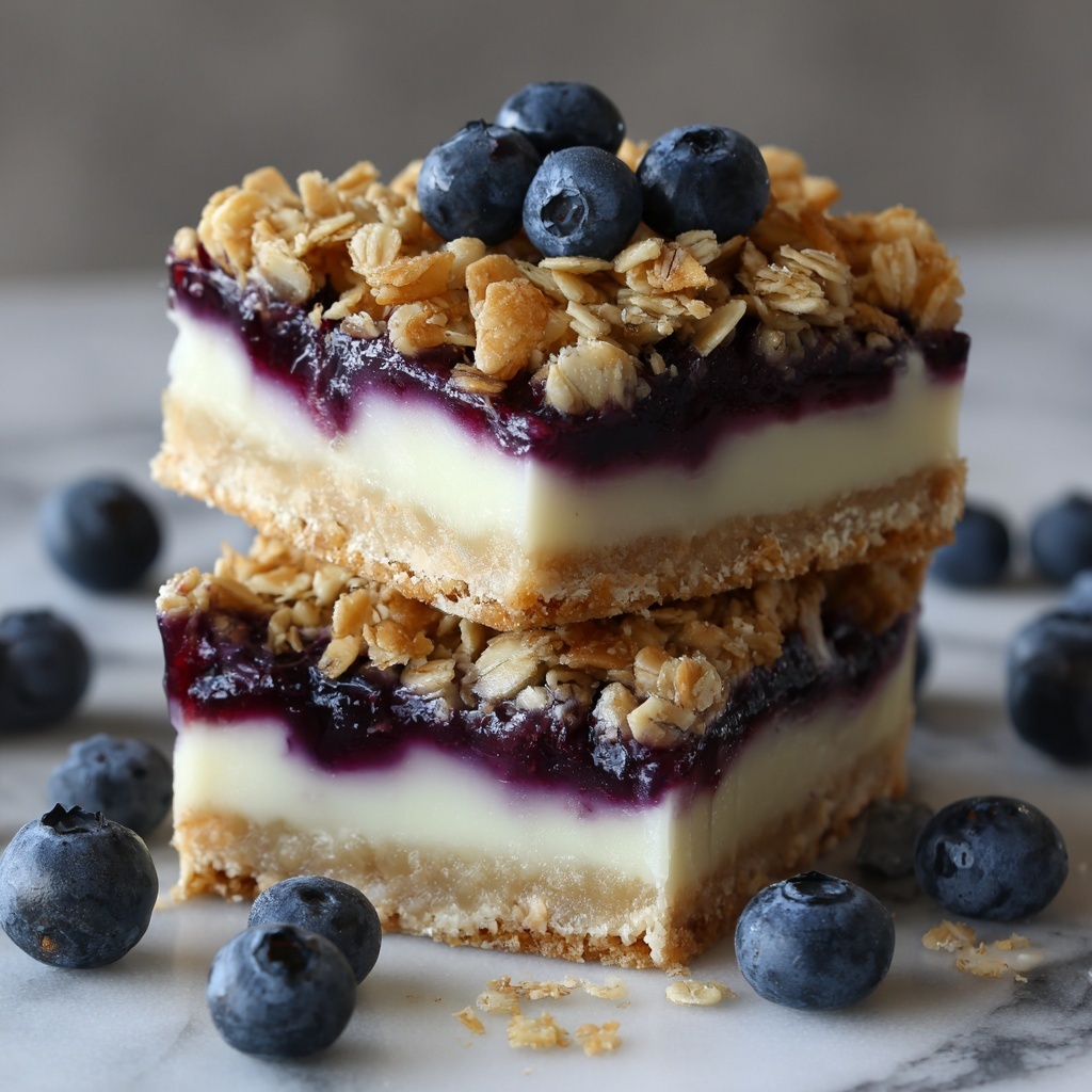 Blueberry Fudge with Oatmeal Topping Recipe - Recipe Image