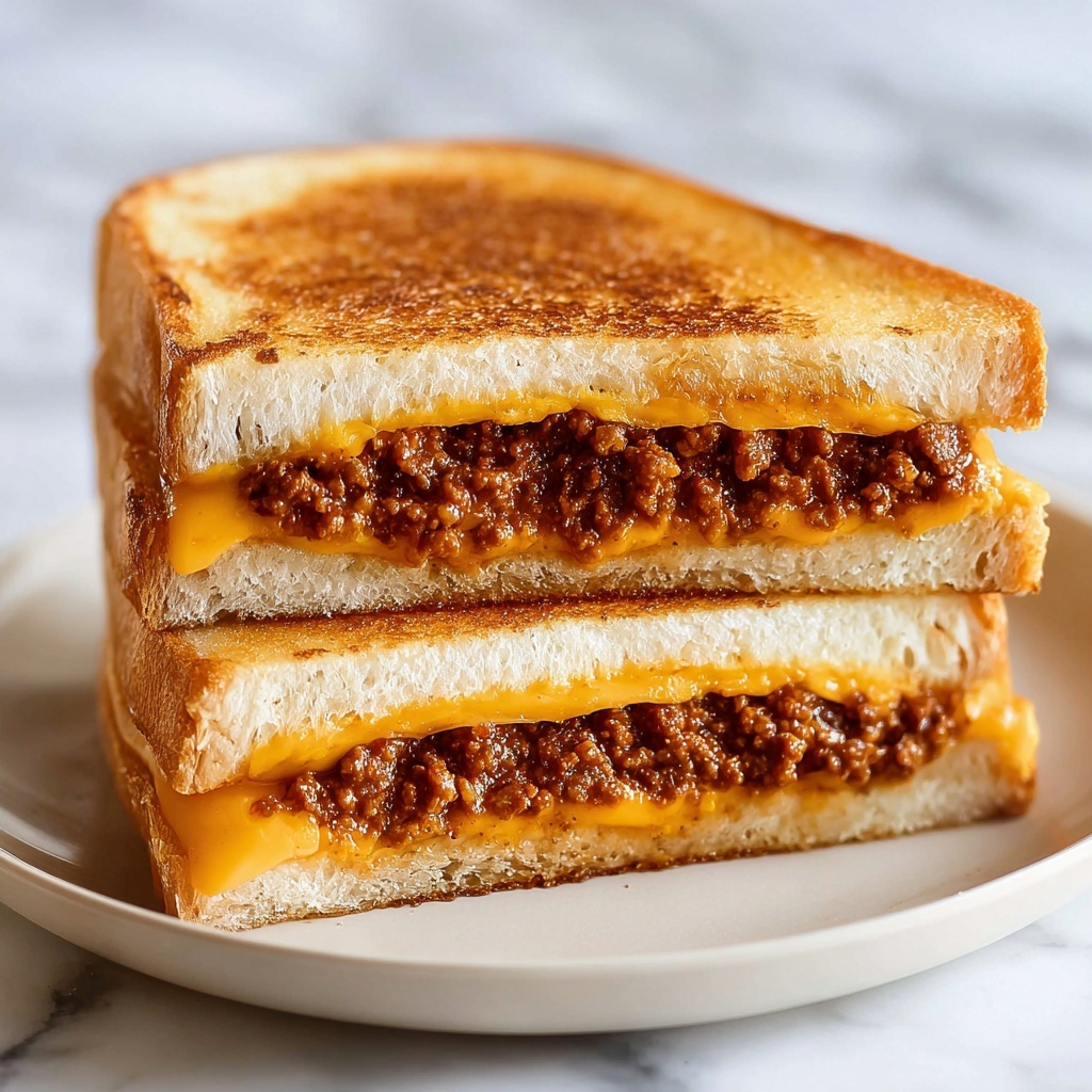 Sloppy Joe Grilled Cheese Recipe - Recipe Image