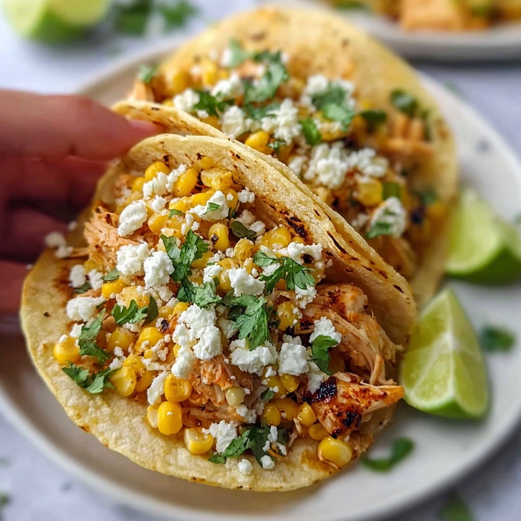Fried Chicken Street Corn Tacos Recipe - Recipe Image