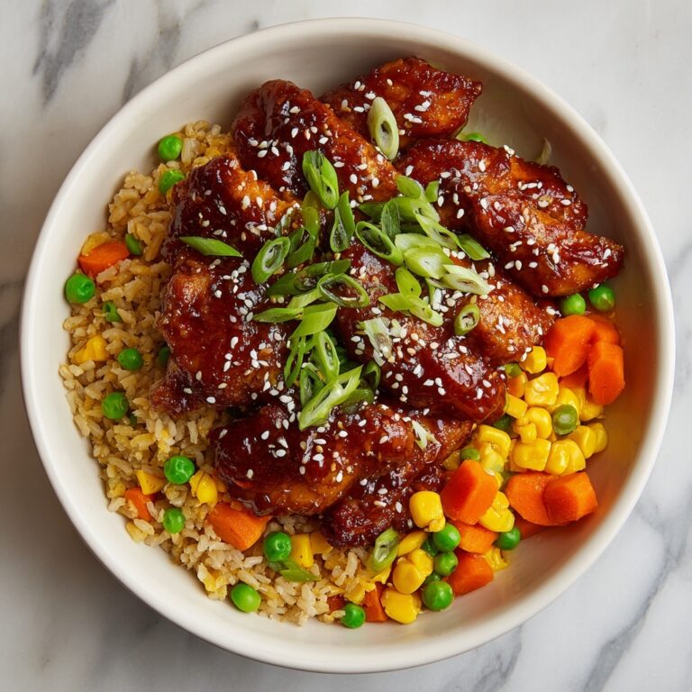 High Protein Crispy Garlic Chicken Fried Rice Recipe