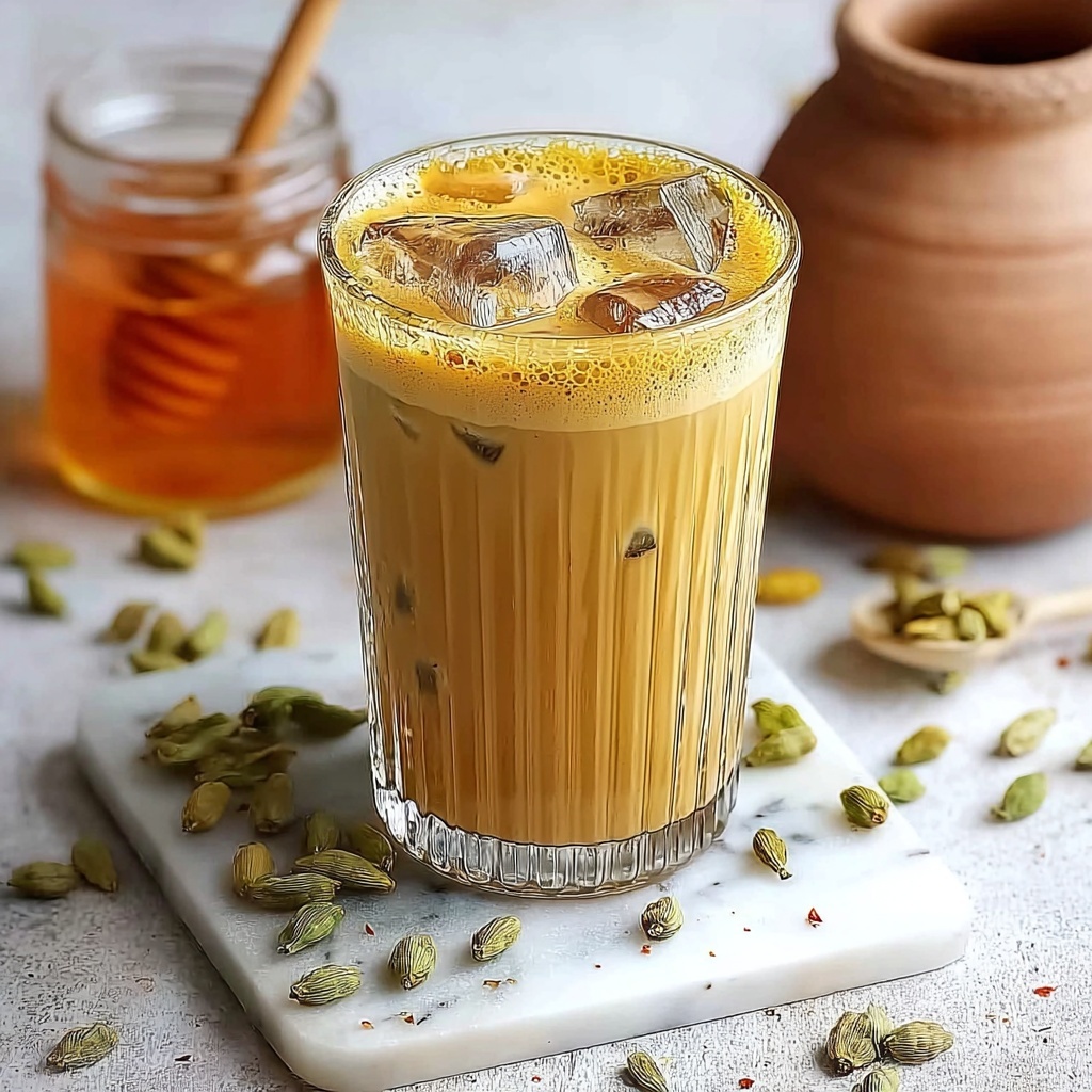 Cardamom Honey Iced Latte Recipe - Recipe Image