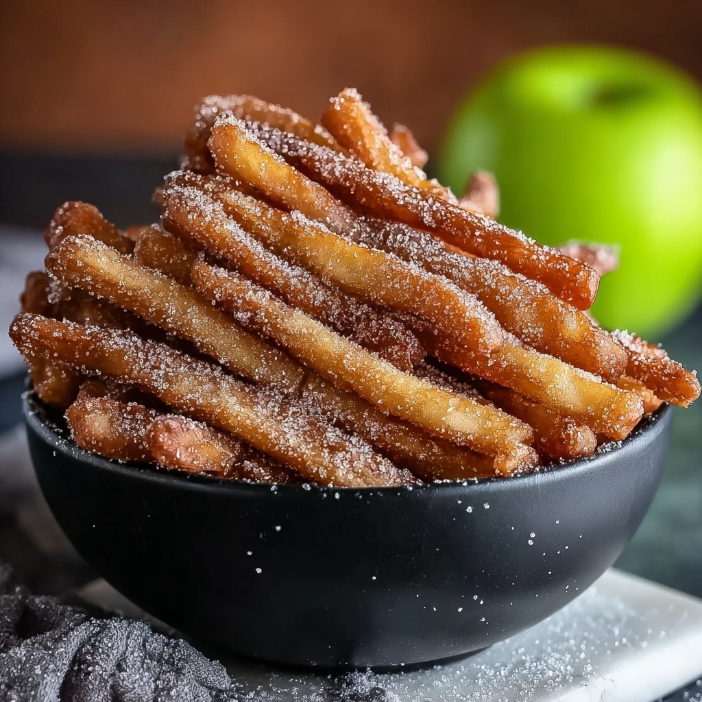 Crispy Air Fryer Apple Fries Recipe - Recipe Image