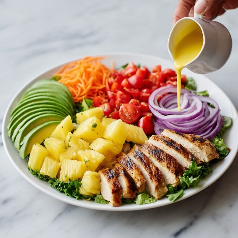 Hawaiian Chicken Salad with Coconut Lime Cilantro Rice Recipe
