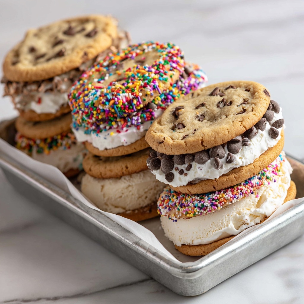 Ice Cream Cookie Sandwiches Recipe - Recipe Image