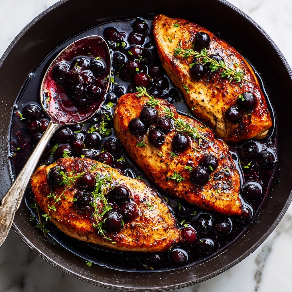 Blueberry Thyme Chicken: A Sweet Savory Delight Recipe - Recipe Image