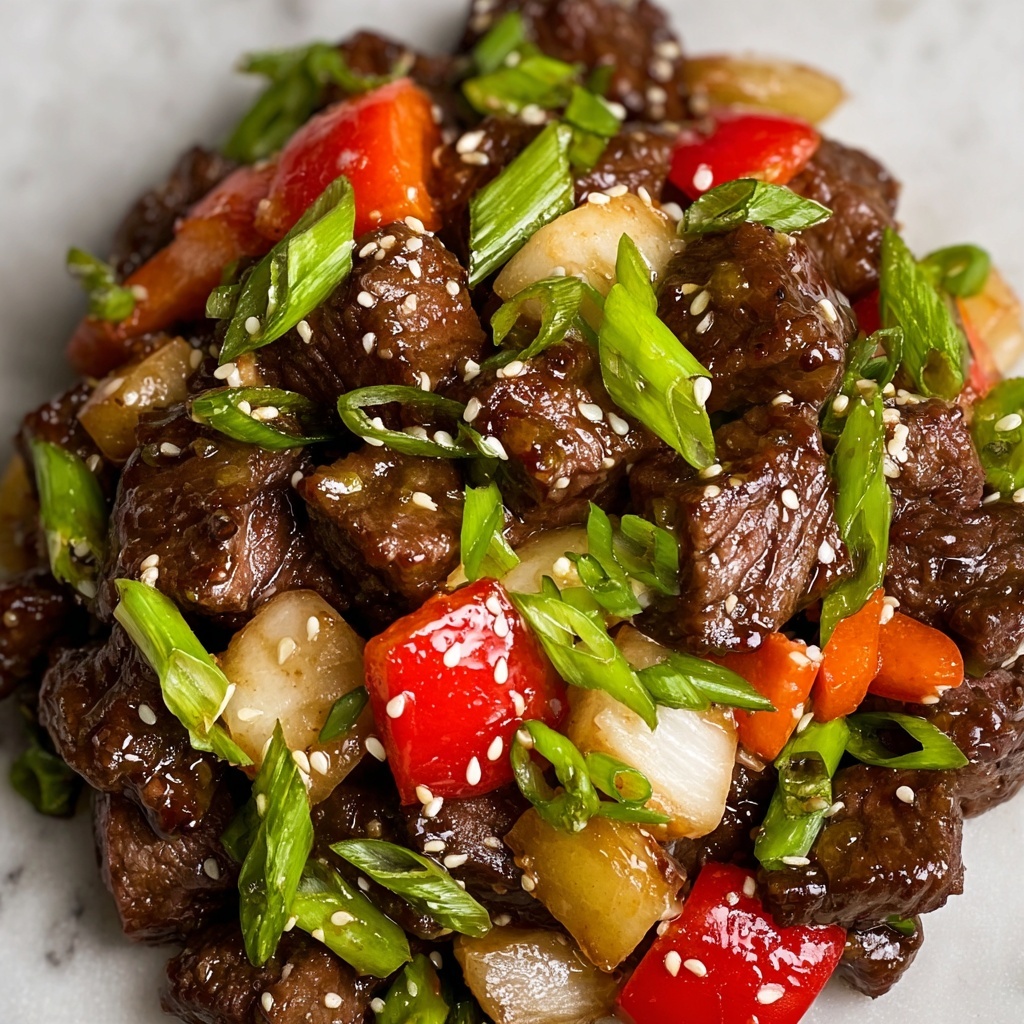 Pepper Steak with Onion Stir Fry Recipe - Recipe Image