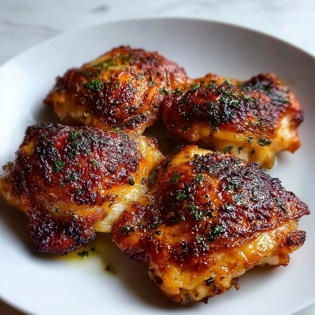 Oven Baked Chicken Thighs: 5 Steps to Comforting Perfection Recipe - Recipe Image