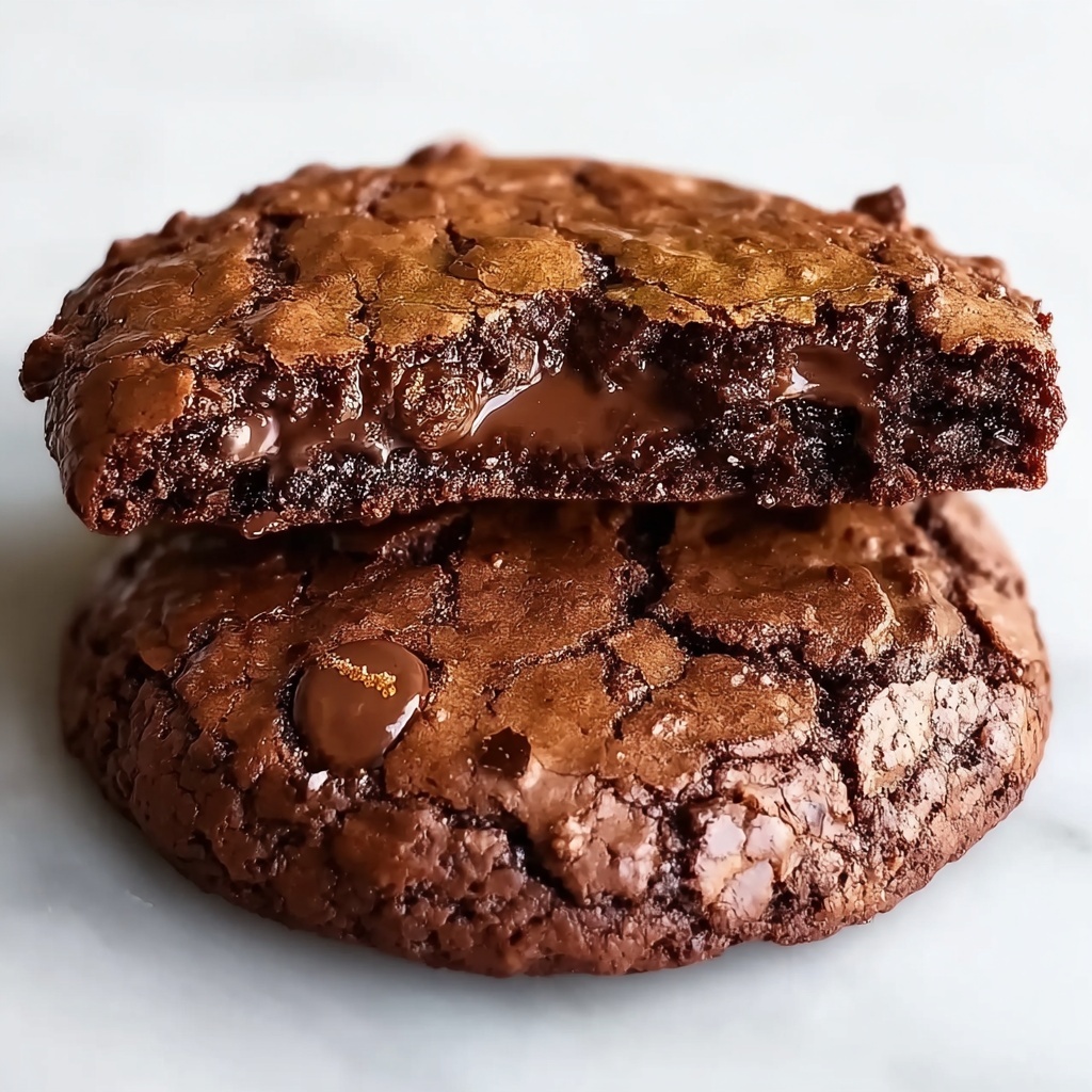 Dark Chocolate Espresso Brownie Cookies Recipe - Recipe Image