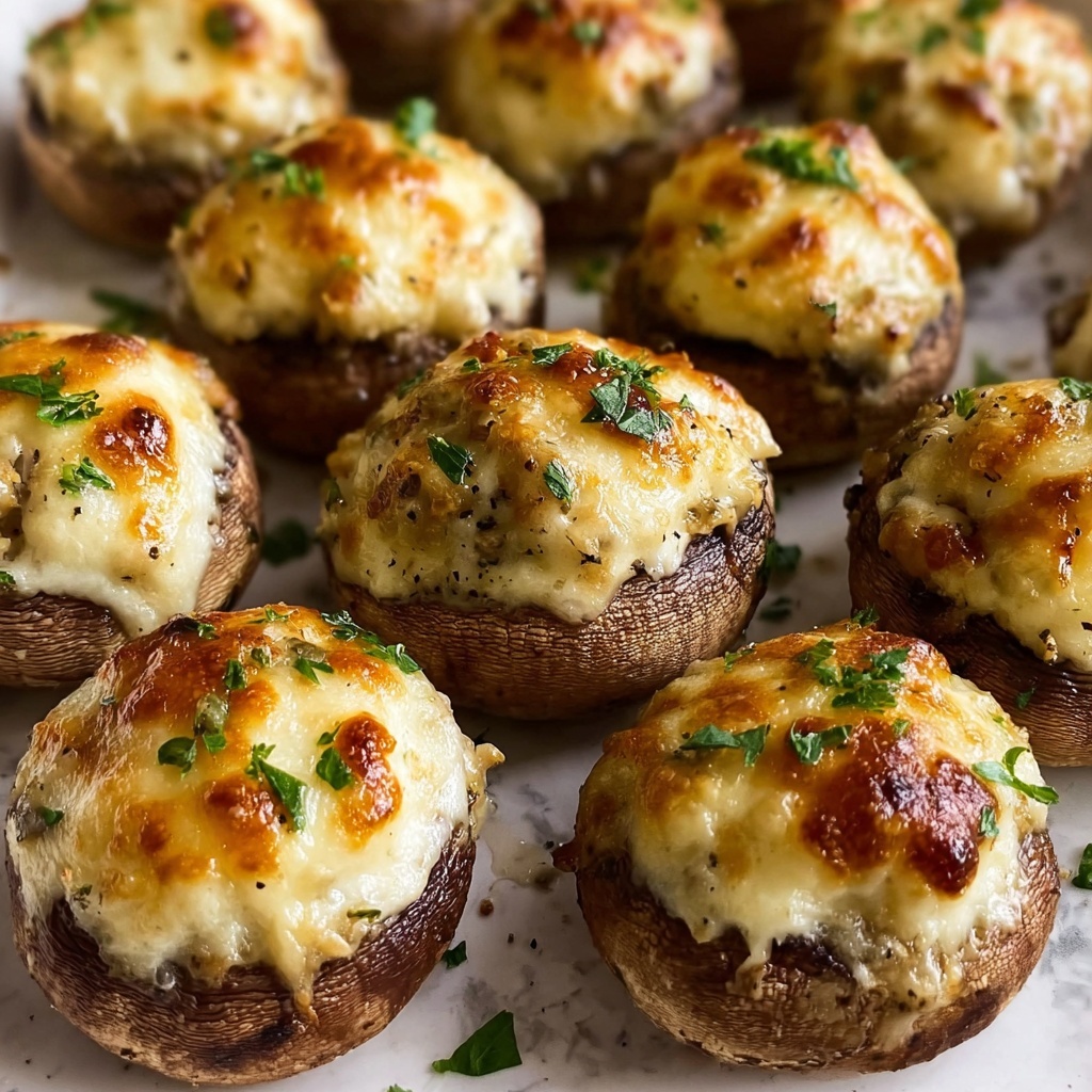 Garlic Parmesan Stuffed Mushrooms Recipe - Recipe Image