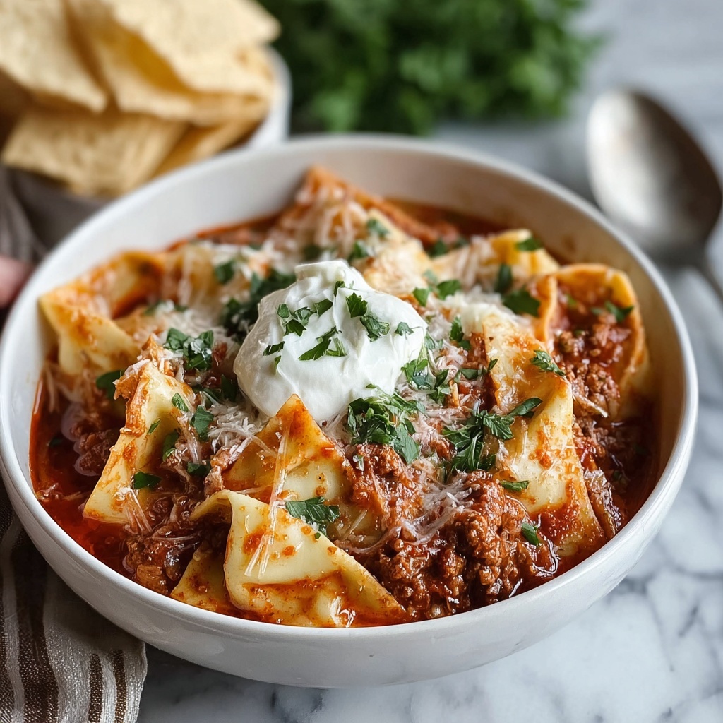 Crockpot Lasagna Soup Recipe - Recipe Image