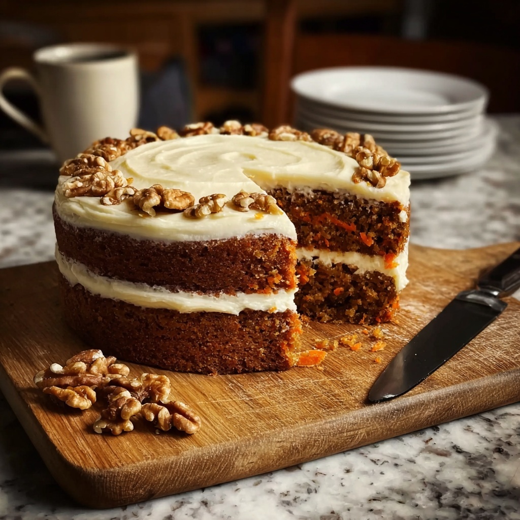 Spiced Carrot Cake with Cream Cheese Frosting Recipe - Recipe Image