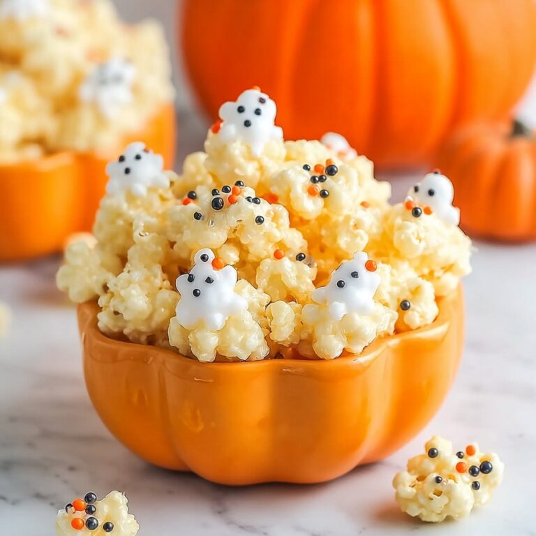 Halloween White Chocolate PuffCorn Recipe