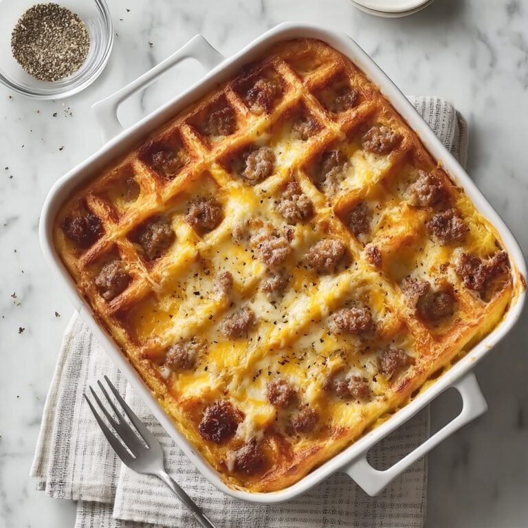 Sausage and Waffle Casserole: A Cozy Breakfast Delight Recipe