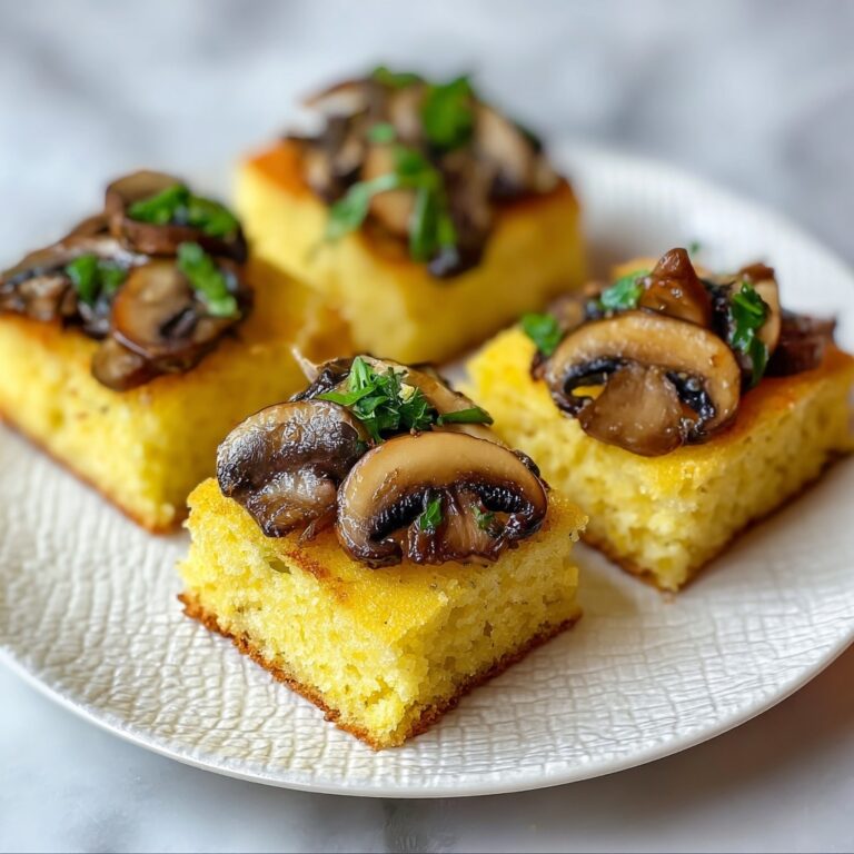 Savory Polenta Mushroom Canapé to Wow Your Guests Recipe