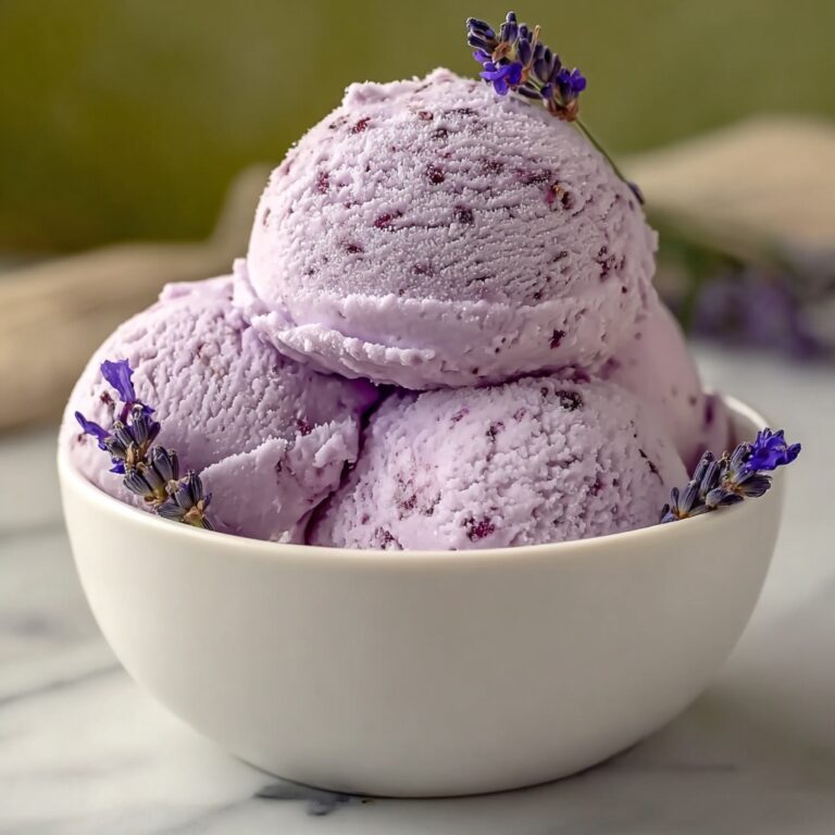 Creamy Honey Lavender Ice Cream Recipe