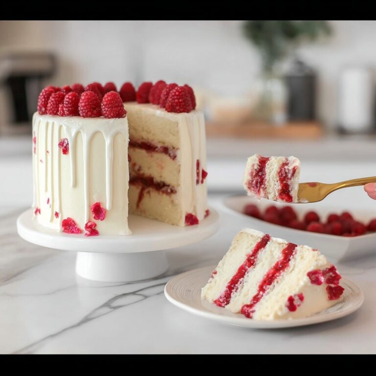 White Chocolate Raspberry Cake Recipe