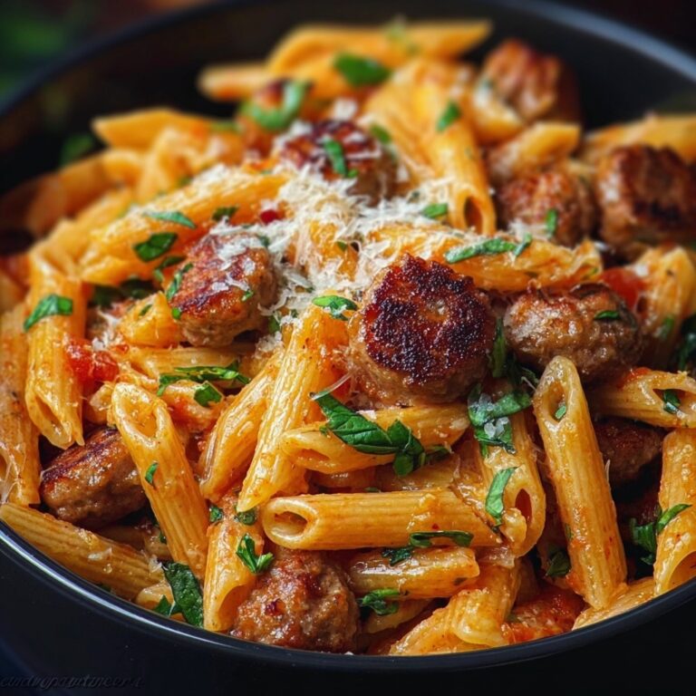 One Pot Creamy Cajun Sausage Pasta Recipe
