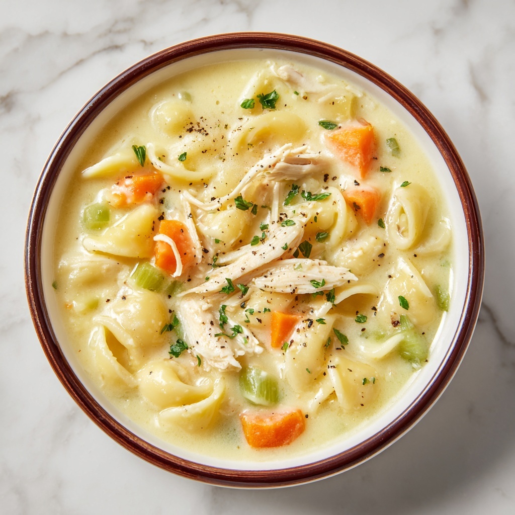 Chicken Macaroni Cheese Soup: 5 Steps to Pure Bliss Recipe - Recipe Image