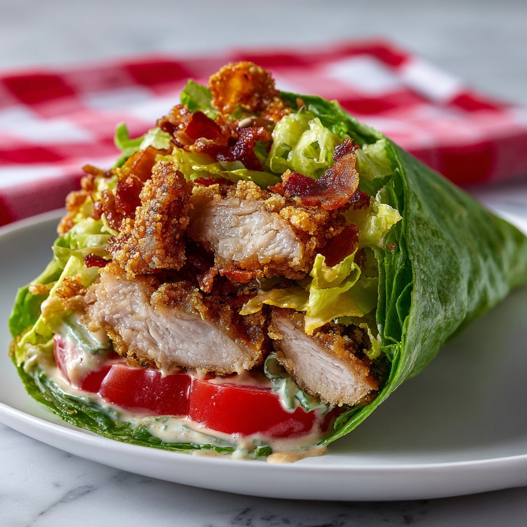 Chicken Caesar Salad Lettuce Wraps Recipe - Recipe Image
