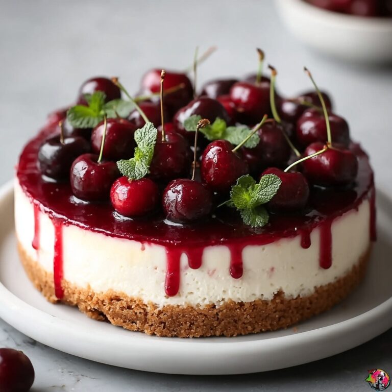 No-Bake Cherry Cheesecake Recipe