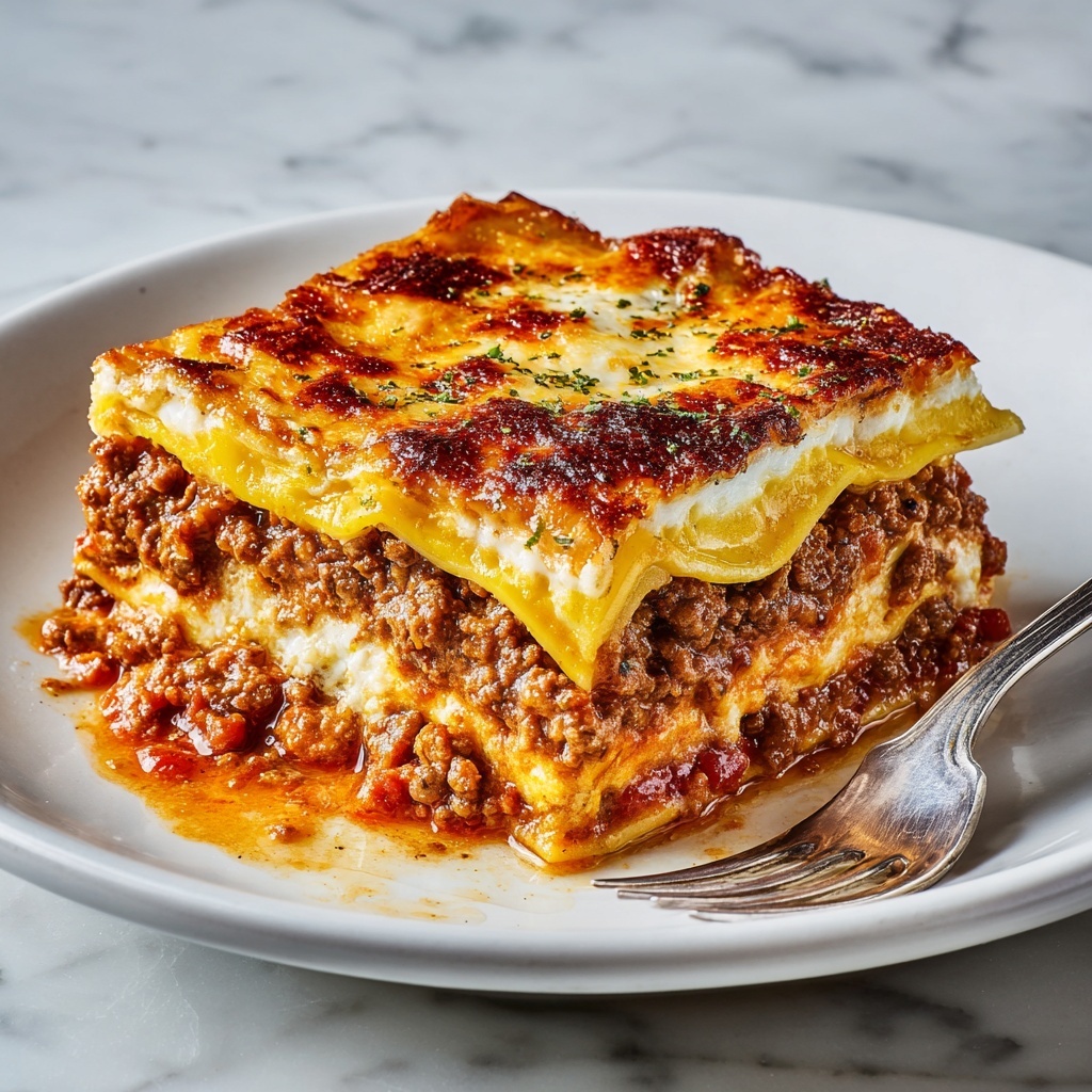 Lasagna Meets Cheeseburger: 5 Flavorful Layers Await Recipe - Recipe Image
