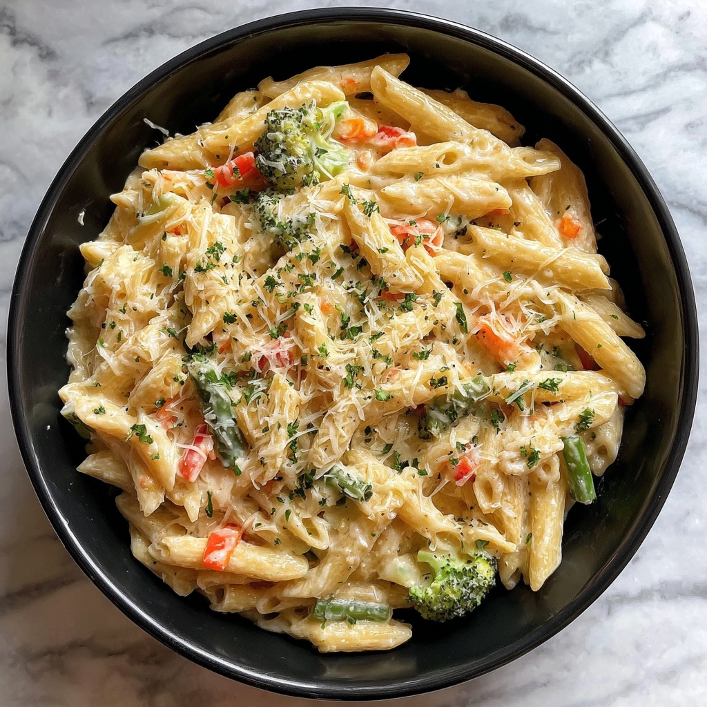 Creamy Pasta Primavera Recipe - Recipe Image